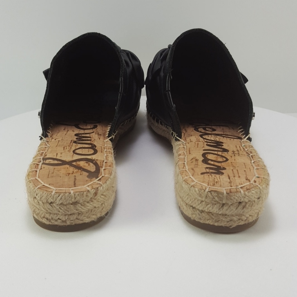 New Sam Edelman Lynda leather bow espadrille mule - Picture 5 of 8